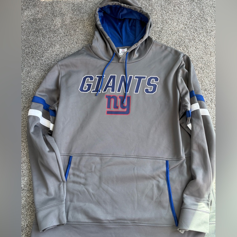 NFL Giants Gray and Blue Hoodie XL new with tag